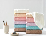 お洒落な高級長綿タオル Towel4 フェイスタオル　ブラウン 会員価格