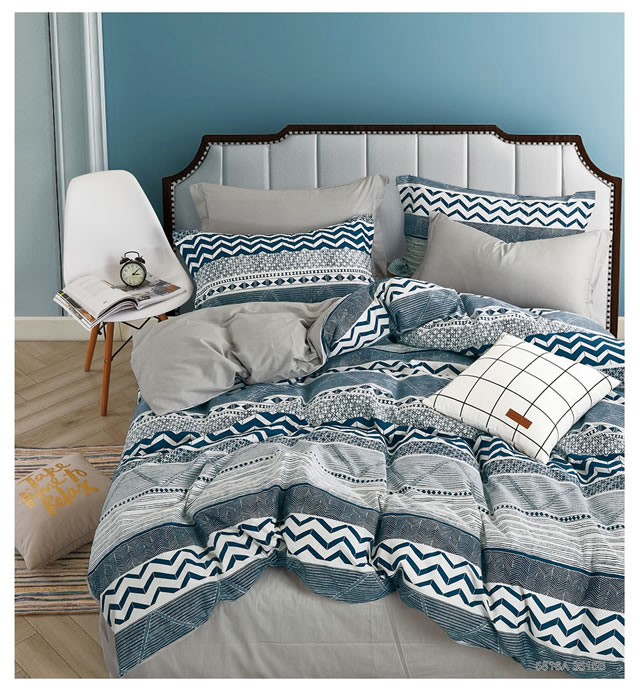 美しい布団カバー4点セット(ダブル) XLN16W (寝具/寝具カバー/ベッドリネン/ベッドカバー/シーツ/掛け布団カバー/布団カバー/ボックスシーツ/ピロケース/枕カバー)