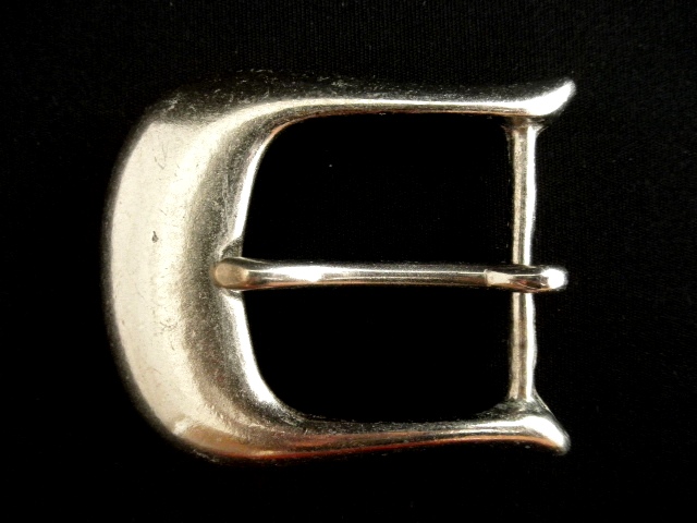 バックル 40mm 帆型バックル　シルバーカラー艶消し275N-40