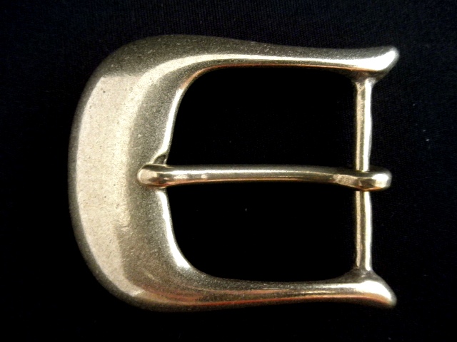 バックル 40mm 真鍮　帆型バックル　275B-40