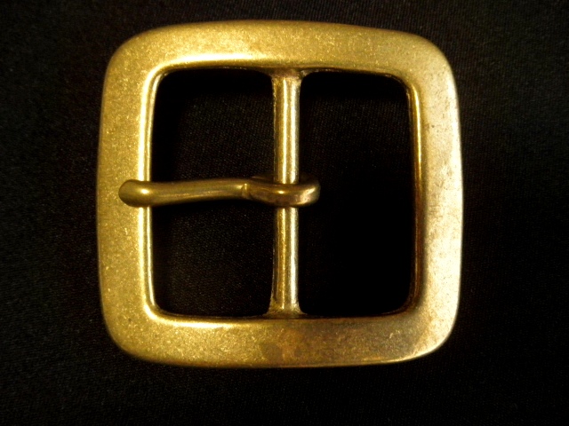 バックル 40mm 真鍮ギャリソンバックル スクエア 297B-40