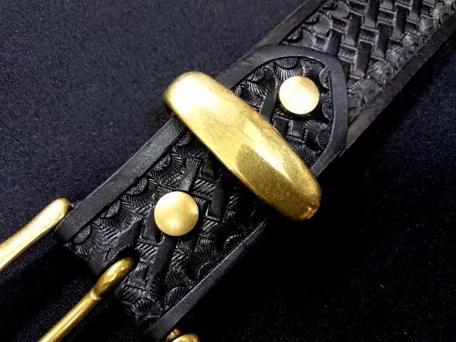 真鍮製ベルトループ（サルカン）35ｍｍ幅