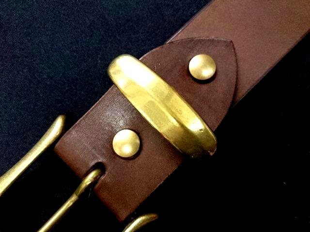 真鍮製ベルトループ（サルカン）38ｍｍ幅