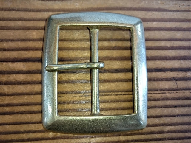 バックル 50mm 真鍮ギャリソンバックル　スクエア 408B-50