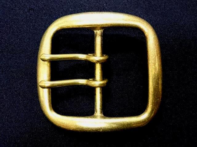 バックル 50mm ギャリソンダブルピンバックル 真鍮 Y5001BW-50