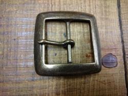 バックル 40mm 真鍮ギャリソンバックル　アンティークブラス 408AB-40