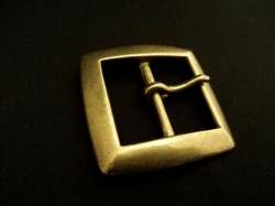 バックル 40mm 真鍮ギャリソンバックル　スクエア 408B-40