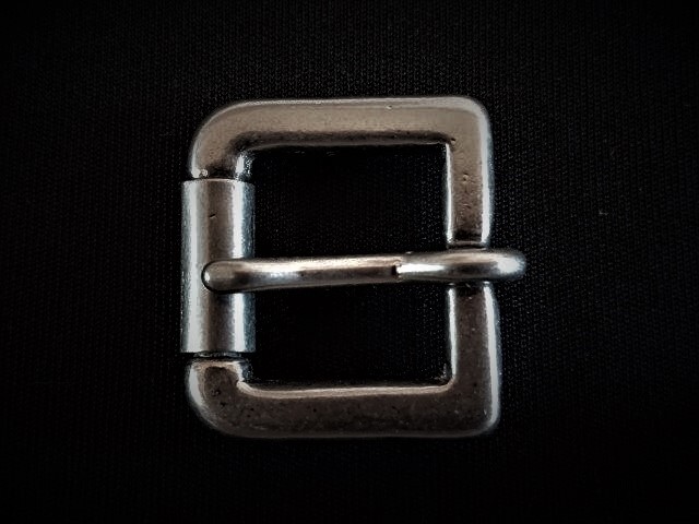 真鍮バックル 20mm 572N-20 艶消しシルバー