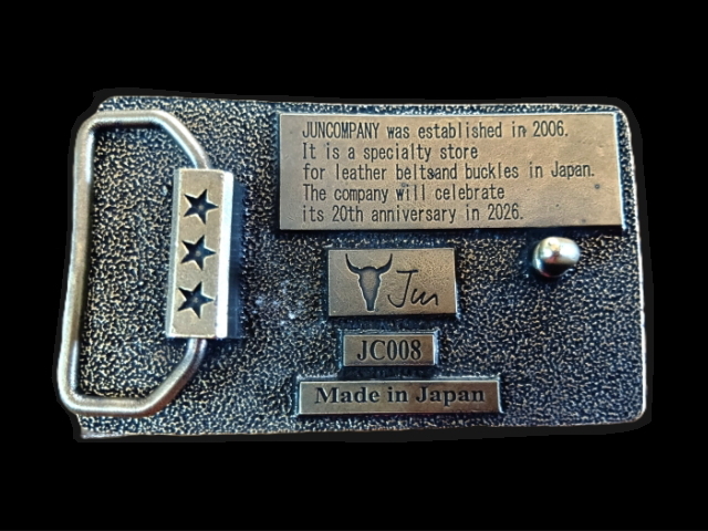 JUN COMPANYオリジナルデザイントップバックル 【20thアニバーサリー