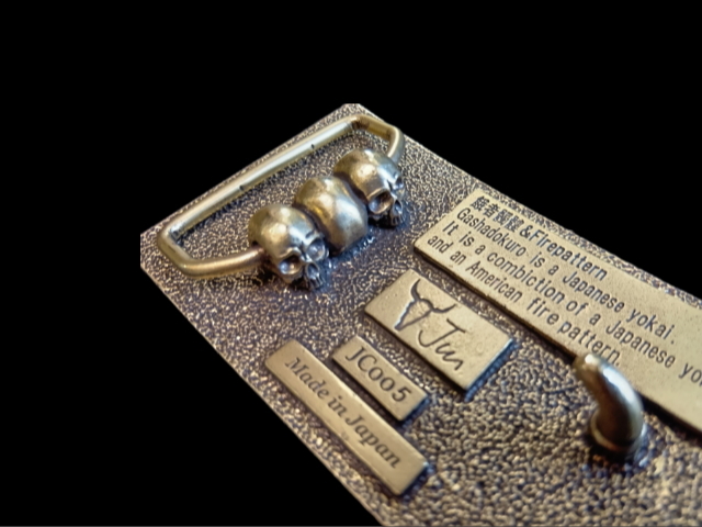 JUN COMPANYオリジナルデザイントップバックル 【餓者髑髏】 JC-005