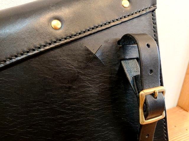 バイカーズ ラージサイドバッグ 栃木レザー 車検証・ETC・小物収納