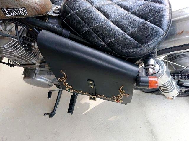 バイカーズ ラージサイドバッグ 栃木レザー 車検証・ETC・小物