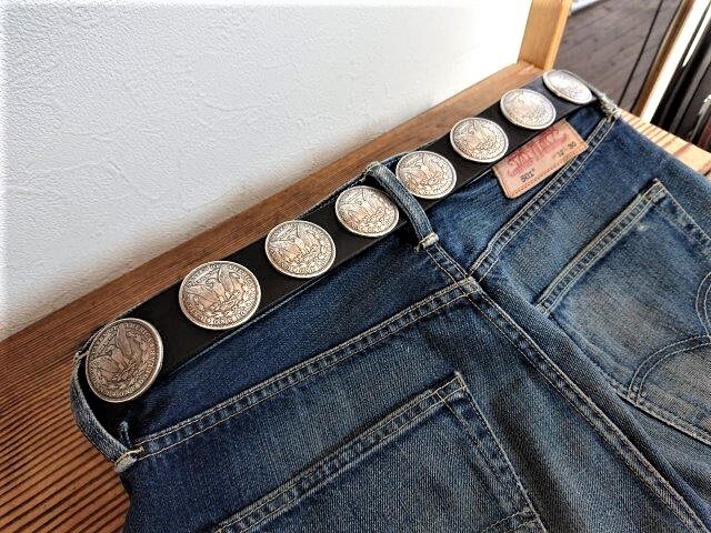 コンチョベルト【MORGAN DOLLAR CONCHO 】 38mm