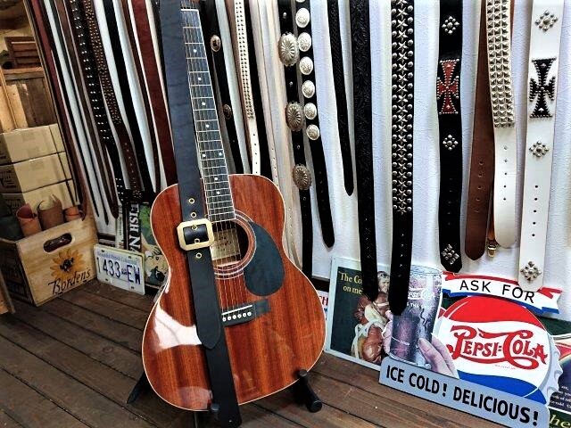半額満載！スーパーSALE グランドセール！ 栃木レザー ギターストラップ バックル式 ギター