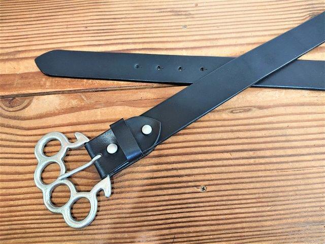 メリケンバックル付 栃木レザーベルト オイル多脂革 38mm 【バックル