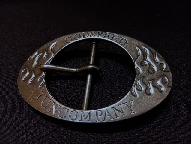 JUN COMPANYオリジナルデザインギャリソンバックル 38mm アンティーク