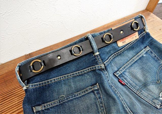 新品 ISSUETHINGS 25SS type74 レザーベルト ブラック - メルカリ