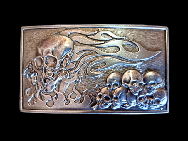 JUN COMPANYオリジナルデザイントップバックル 【餓者髑髏】 JC-005