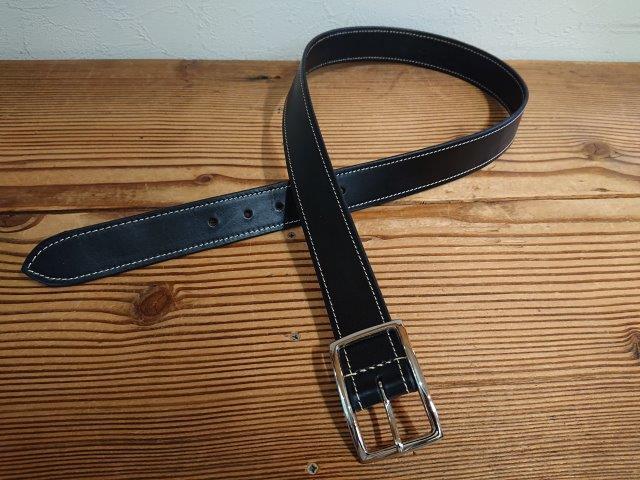 完成品】栃木レザーデザインステッチベルト ビジネスベルト