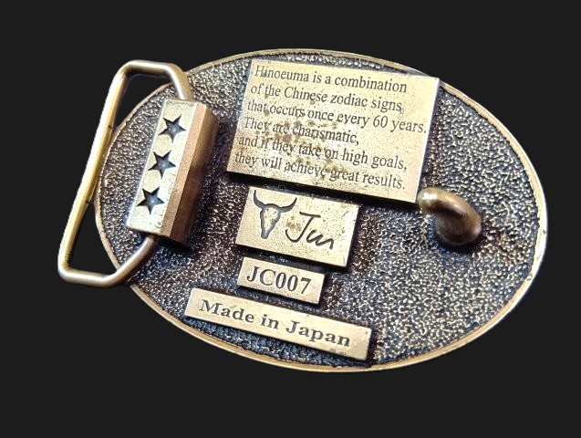 JUN COMPANYオリジナルデザイントップバックル 【暴れ馬】 JC-007