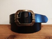 栃木レザーベルト　オイル多脂革　38ｍｍ　Y915ABギャリソンバックル付き　革ベルト【革カラーが選べます】