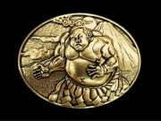 JUN COMPANYオリジナルデザイントップバックル 40mm 【横綱と富士山】 JC-002 アンティークゴールド