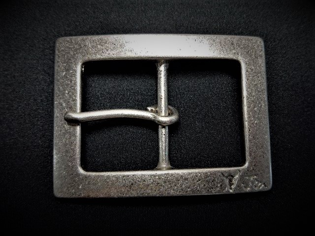 JUN COMPANYオリジナルデザインバックル 40mm ギャリソンバックル 艶消しシルバー