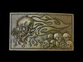 JUN COMPANYオリジナルデザイントップバックル 【餓者髑髏】 JC-005 アンティークブラス