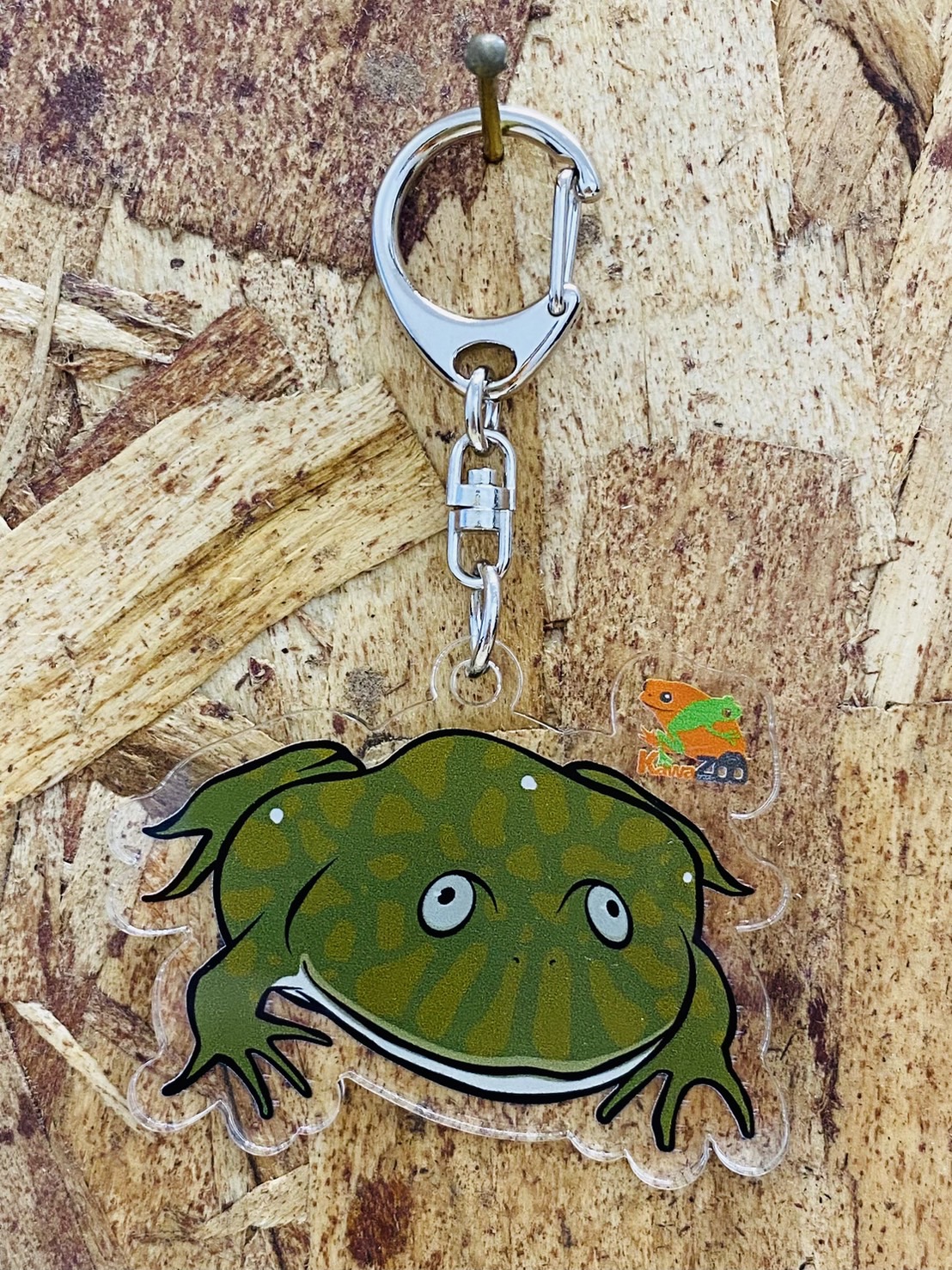 KawaZooオリジナル　アクリルキーホルダー　バジェットガエル