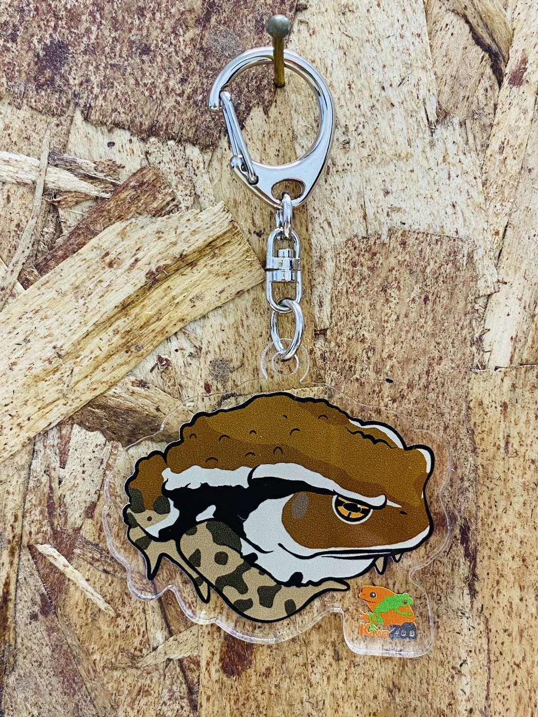 KawaZooオリジナル　アクリルキーホルダー　ヒキガエル