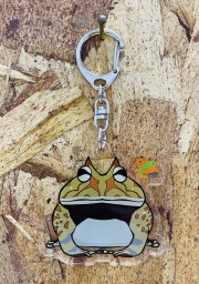 KawaZooオリジナル　アクリルキーホルダー　クランウェルツノガエル