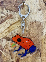 KawaZooオリジナル　アクリルキーホルダー　イチゴヤドクガエル