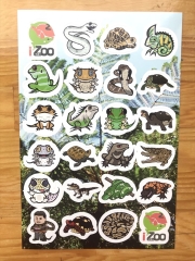 爬虫類シール