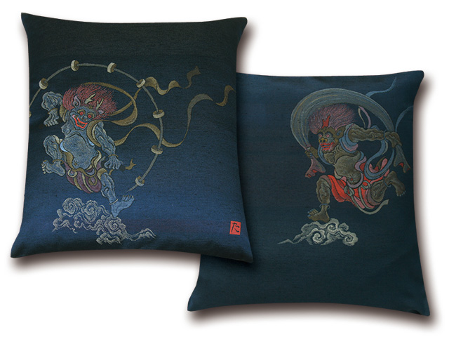 最高級　紬織り　絵羽織　伝統　座布団カバー