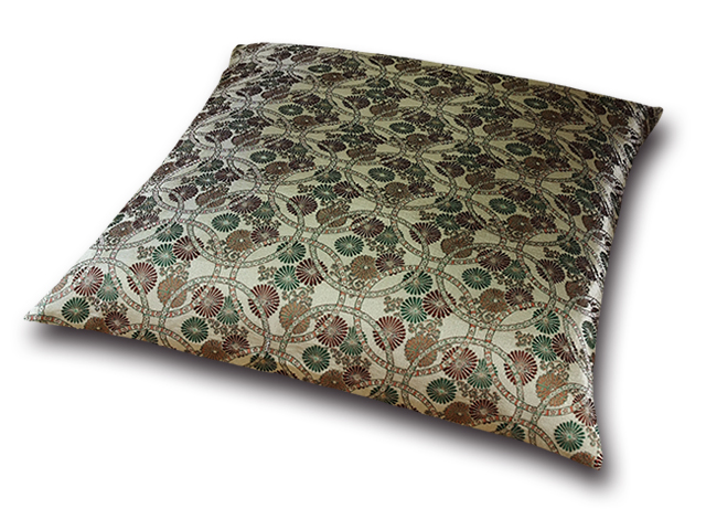 ■業務用座布団専門店【十人色彩】紬（つむぎ）織り座布団カバー■めっけもん市■SSO-0112-C茶