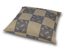 座布団カバー　彩り市松　青