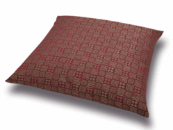 ■業務用座布団専門店【十人色彩】紬（つむぎ）織り永遠の定番座布団カバー「星流」昔からの和柄！■SSJ-0901a 赤