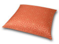 座布団カバー　彩り麻の葉　橙