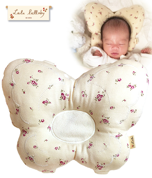【ベビー】日本製◆パピヨン小花柄 授乳枕 (ベビーピロー) 綿100% 