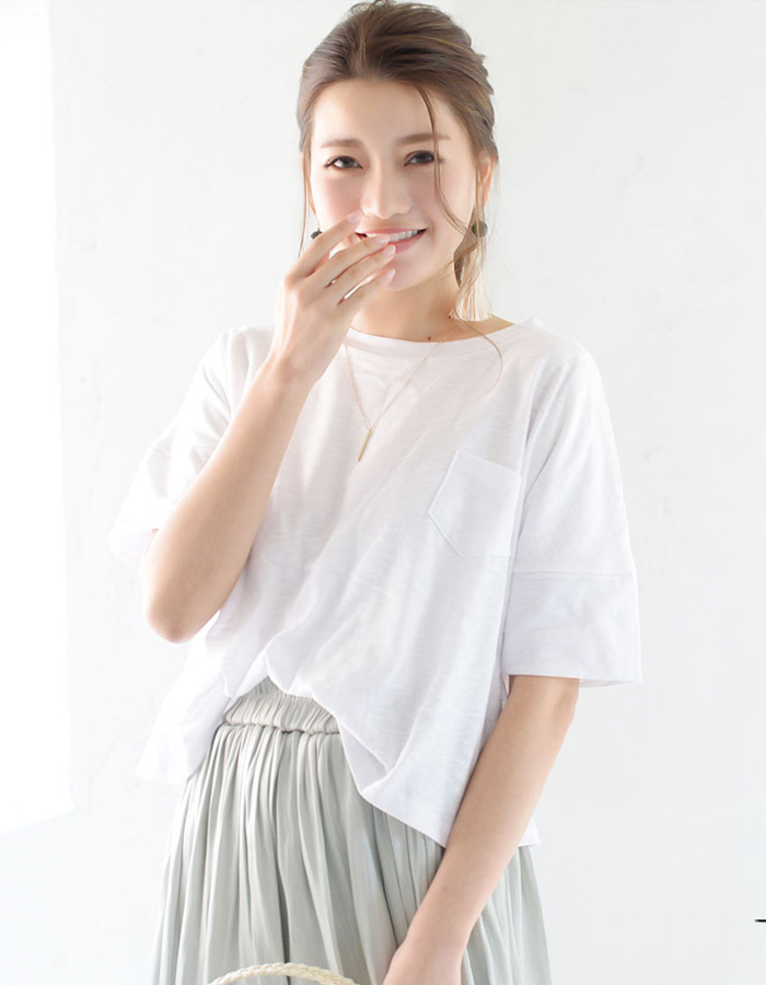 ベーシック・2wayポケッタブルTee