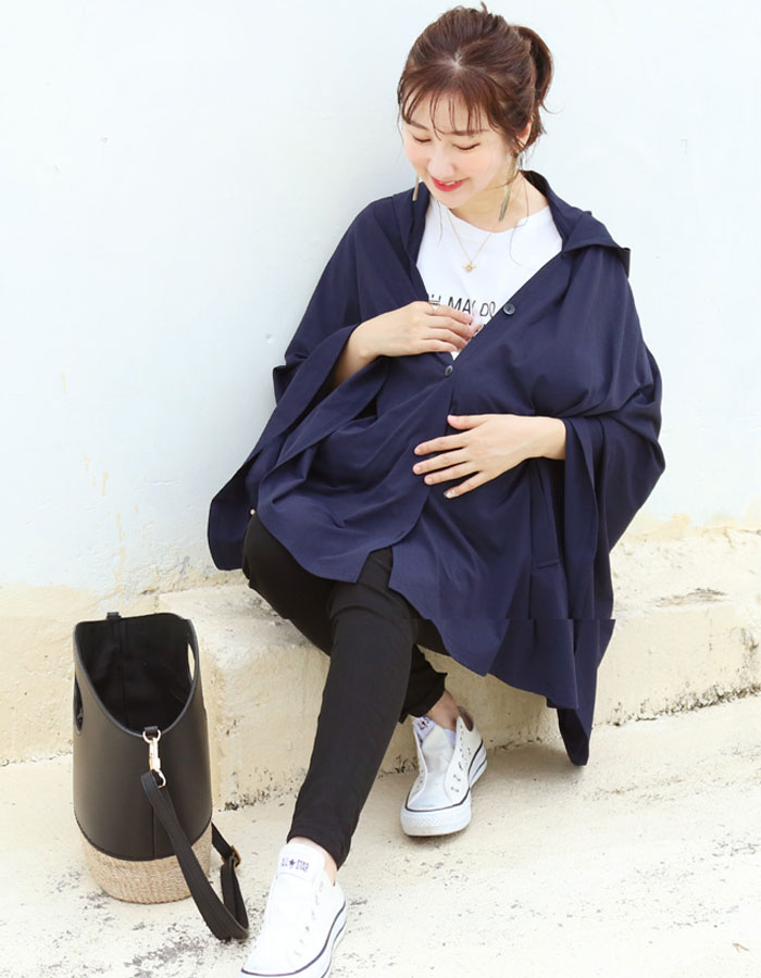 UVカット＆接触冷感・授乳ケープパーカー
