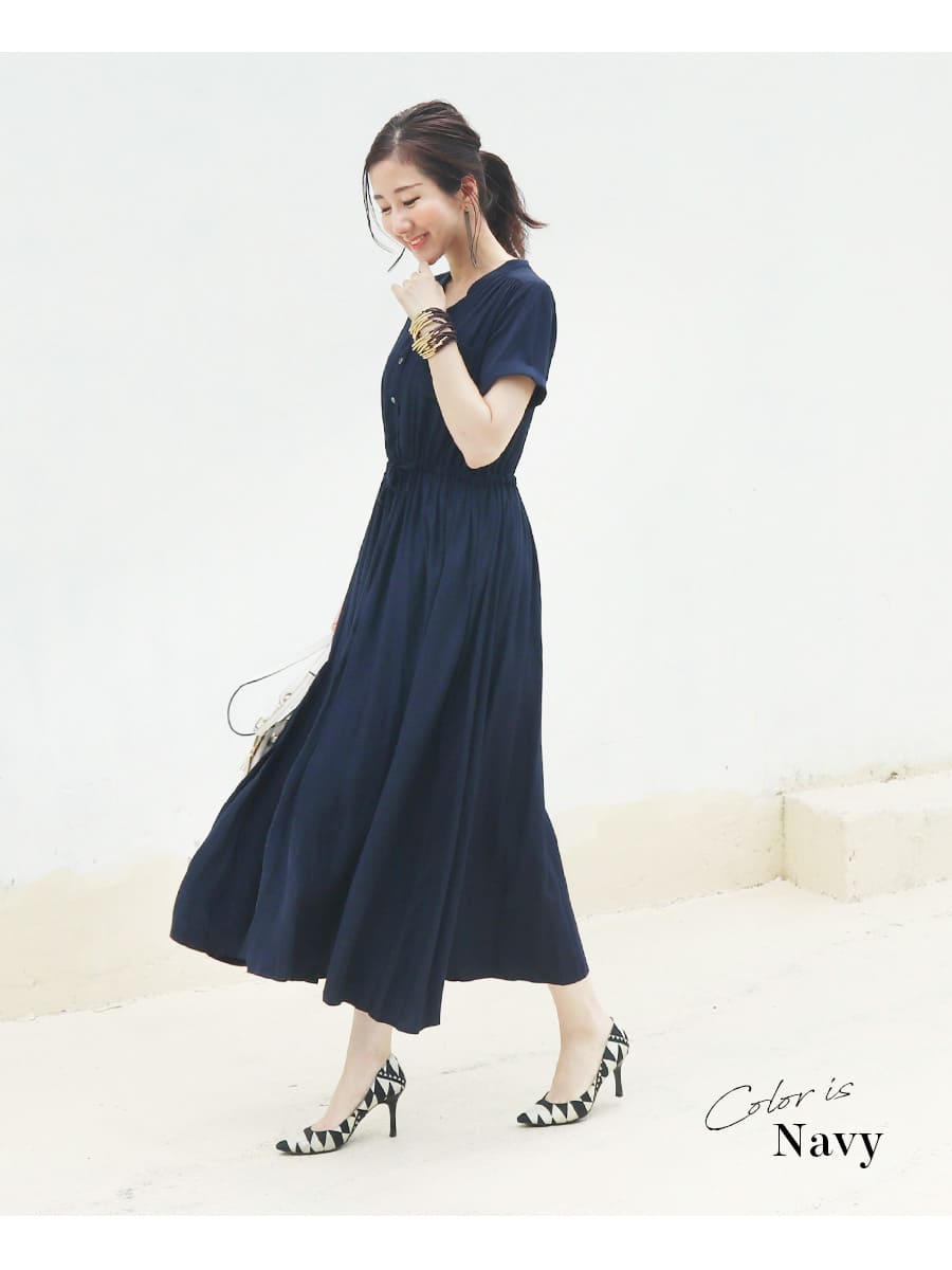 授乳服・マタニティ＞テルマ・ビューティフレアーワンピース