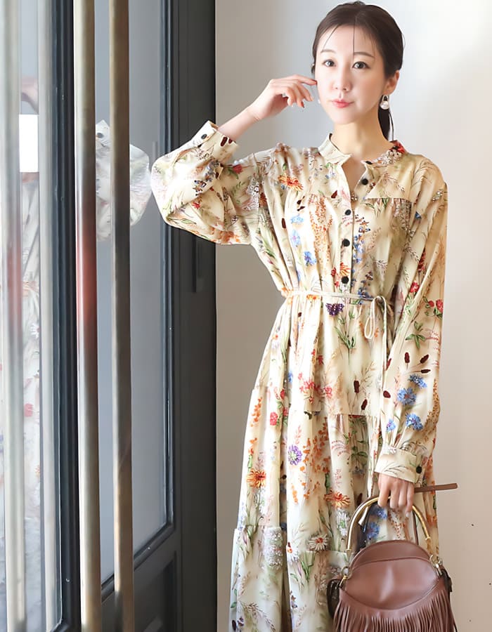アレクシア・ティアードロングリボンワンピース