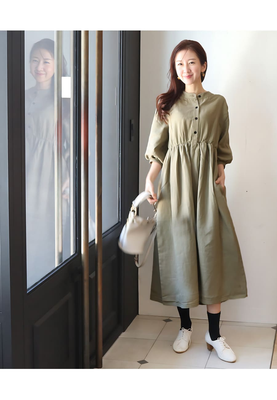 高評価の贈り物 授乳服・マタニティウエア＞ファッジ・柔らかコットンワンピース マタニティ