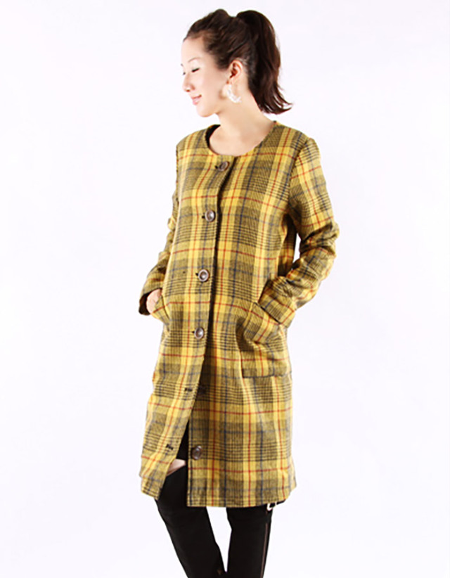 エレガント・ウール・３wayコートcheck