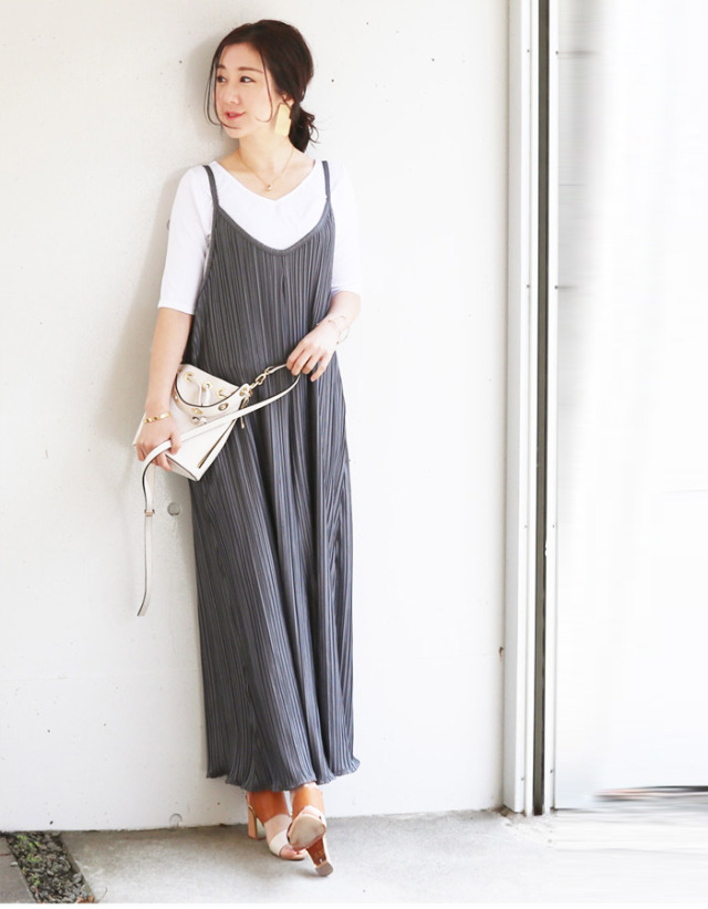 グレース・シルキープリーツサロペット