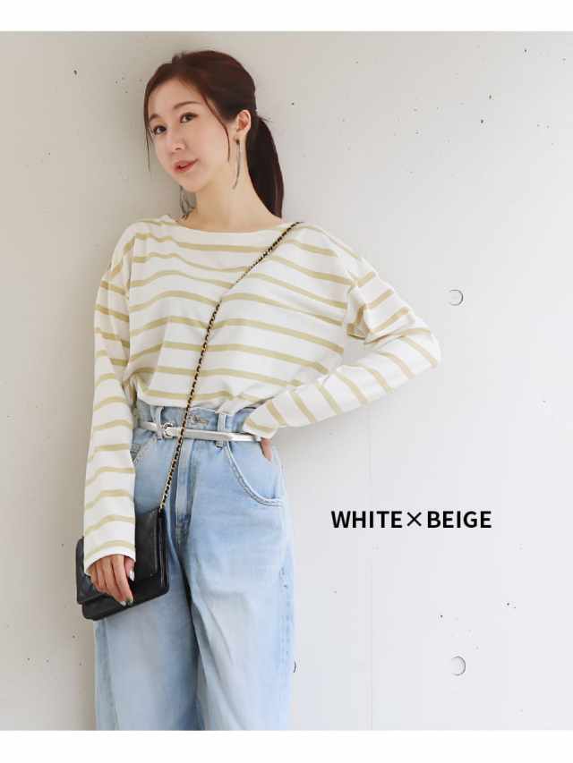 授乳口付きボーダー Tシャツ 授乳口付きボーダー Tシャツ