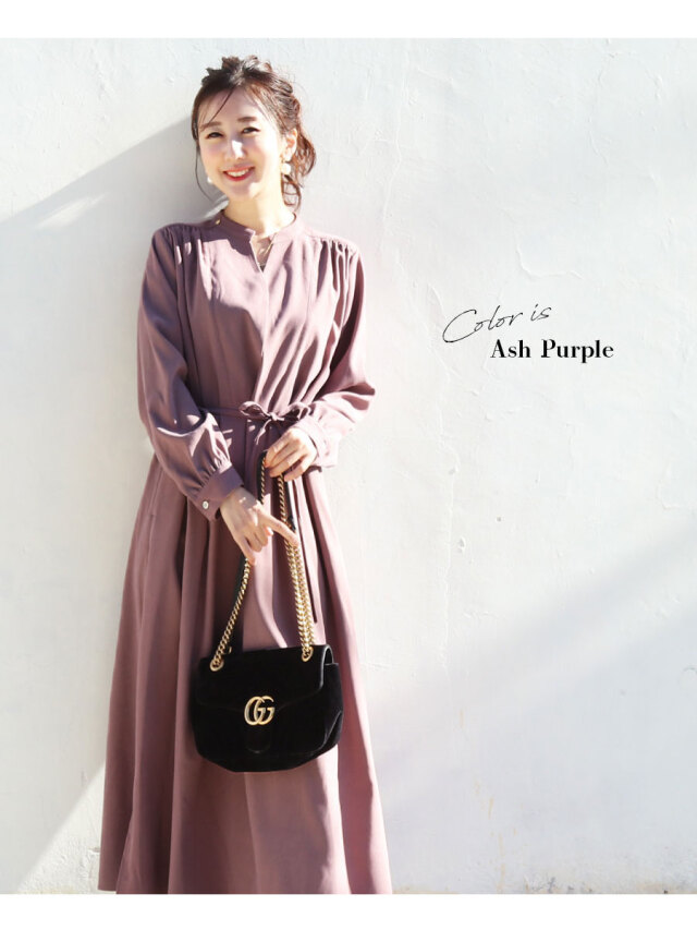 授乳服＆マタニティ　フォーマルワンピース 授乳服・マタニティ＞ステファニー・スエードタッチエレガント