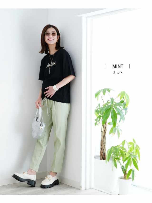 マタニティパンツ＞リディア・美脚テーパードパンツ【6217185