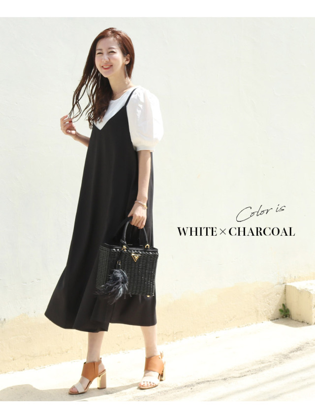 【マタニティ・授乳服】パフスリーブワンピース Black 楽天市場】マタニティ ワンピース 秋冬 ツィード パフスリーブ